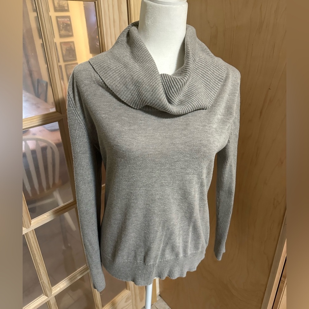 Ralph Lauren Light Gray Cowl Neck Sweater